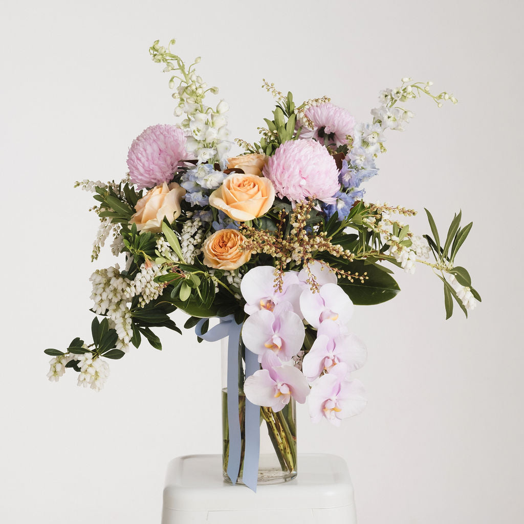Amalie Tall Pastel Vase Arrangement