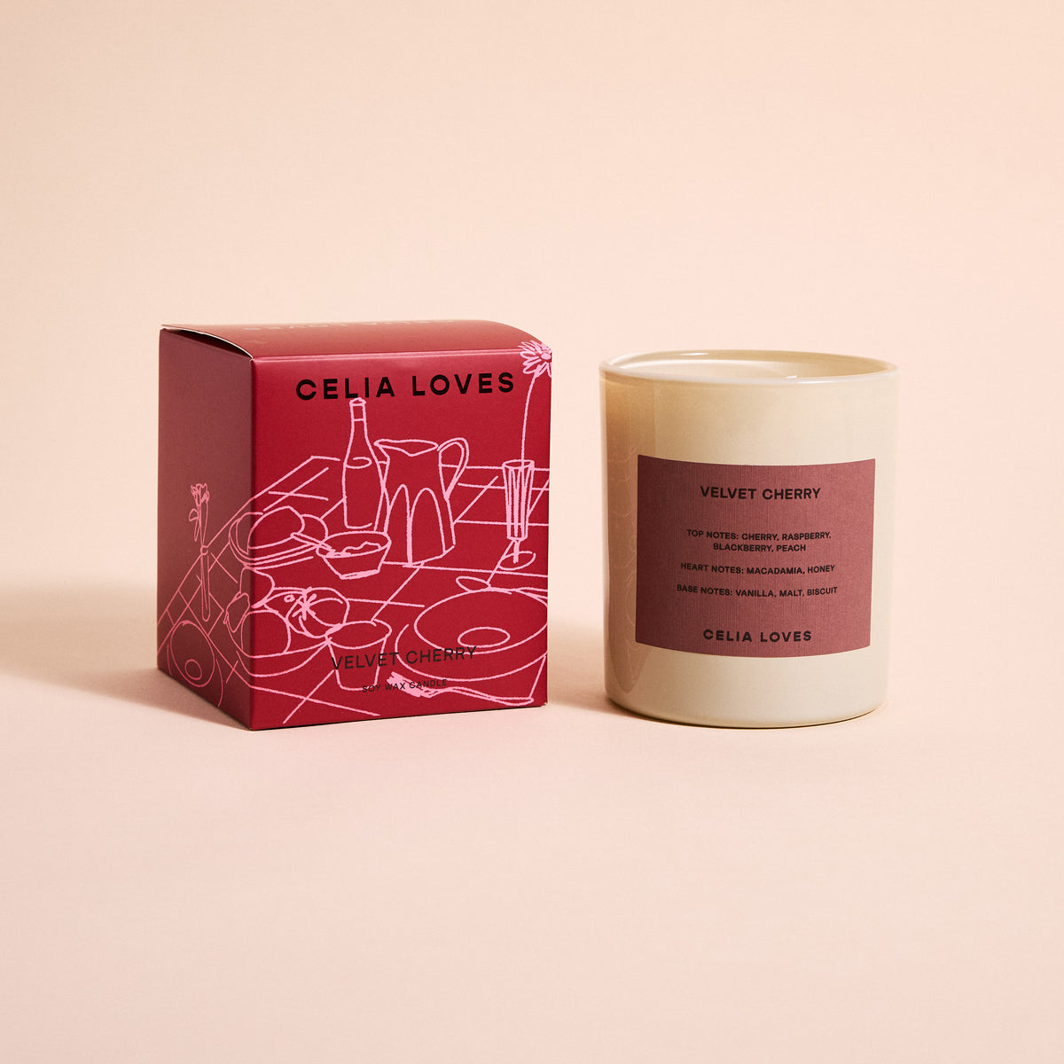 Celia Loves Candle – Velvet Cherry
