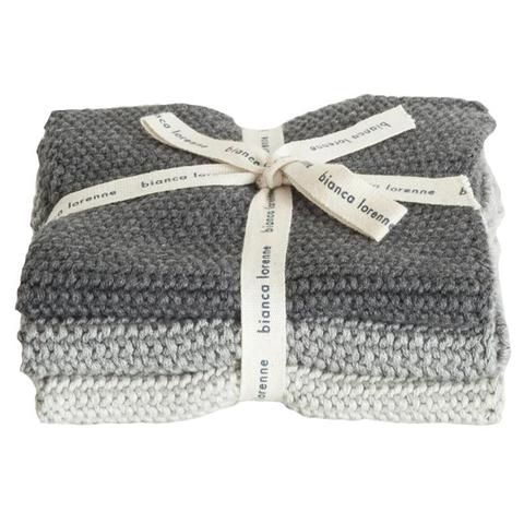 Bianca Lorenne Grey washcloths