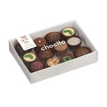 Chocilo 12 Pack Christmas Chocolate Selection. Locally handcrafted in Ivanhoe, Melbourne — a delicious festive gift from French Blue Flowers.