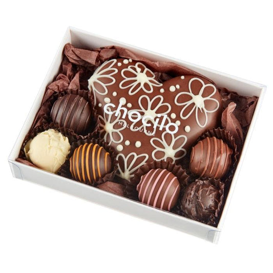 Chocilo Heart and Truffle Chocolate Box Melbourne delivery