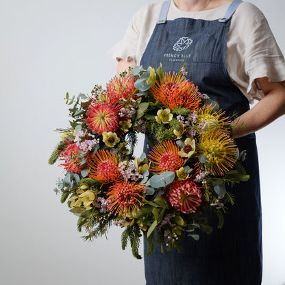 Large Christmas wreath/ centerpiece - Native or Seasonal