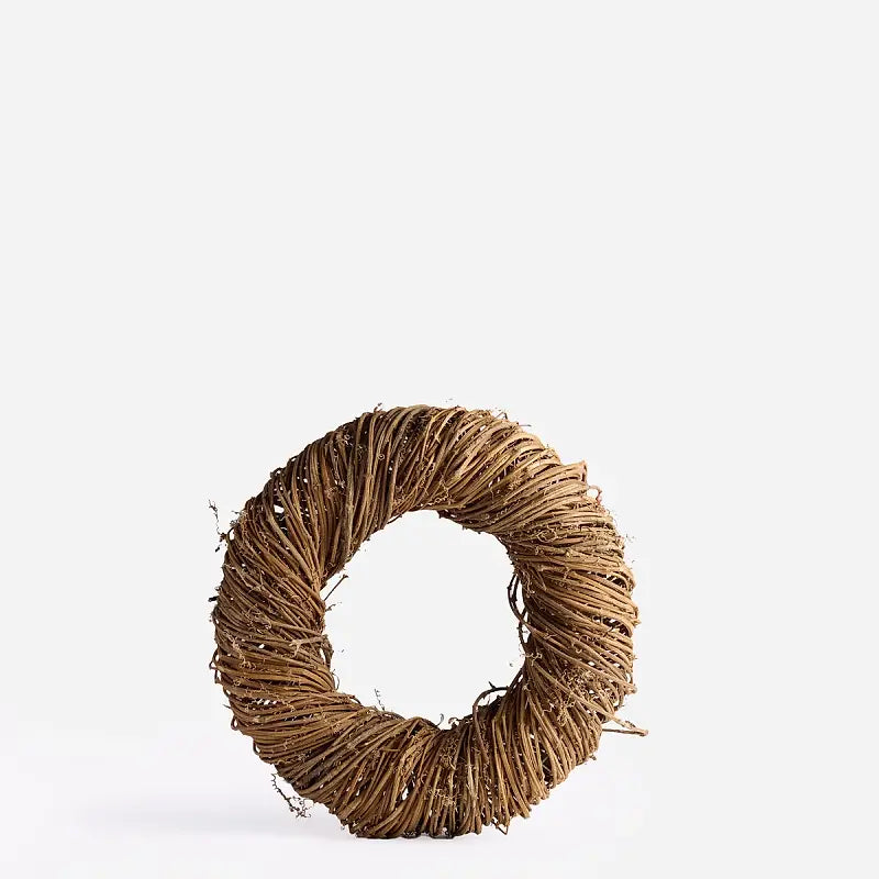 Handwoven grapevine wreath by French Blue Flowers. Natural, timeless Christmas style. Available in three sizes with same-day delivery Melbourne.