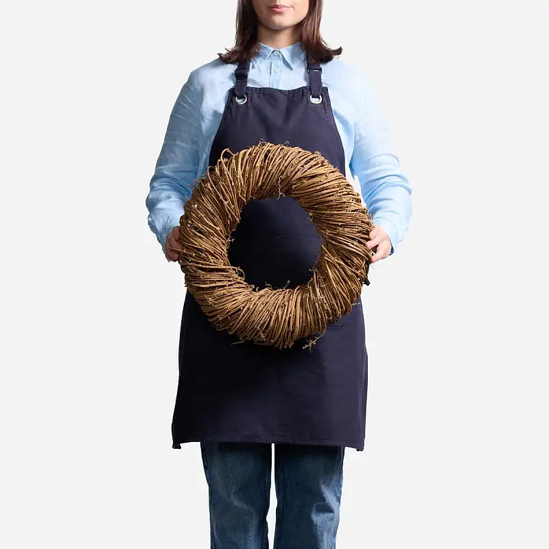 Handwoven grapevine wreath by French Blue Flowers. Natural, timeless Christmas style. Available in three sizes with same-day delivery Melbourne.