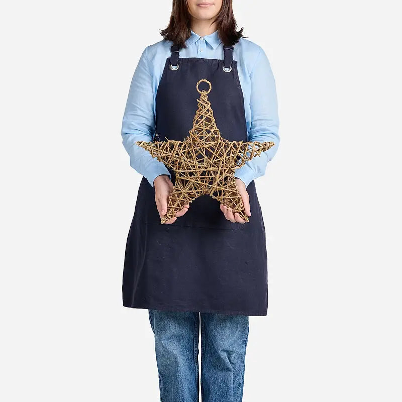 Handwoven grapevine star by French Blue Flowers. Natural, rustic Christmas styling. Available in three sizes. Same day delivery Melbourne.