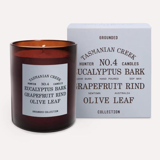 Hunter Candles - NO. 4 TASMANIAN CREEK / eucalyptus bark, grapefruit rind, olive leaf