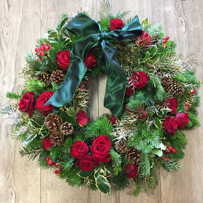 Large Christmas wreath/ centerpiece - Native or Seasonal