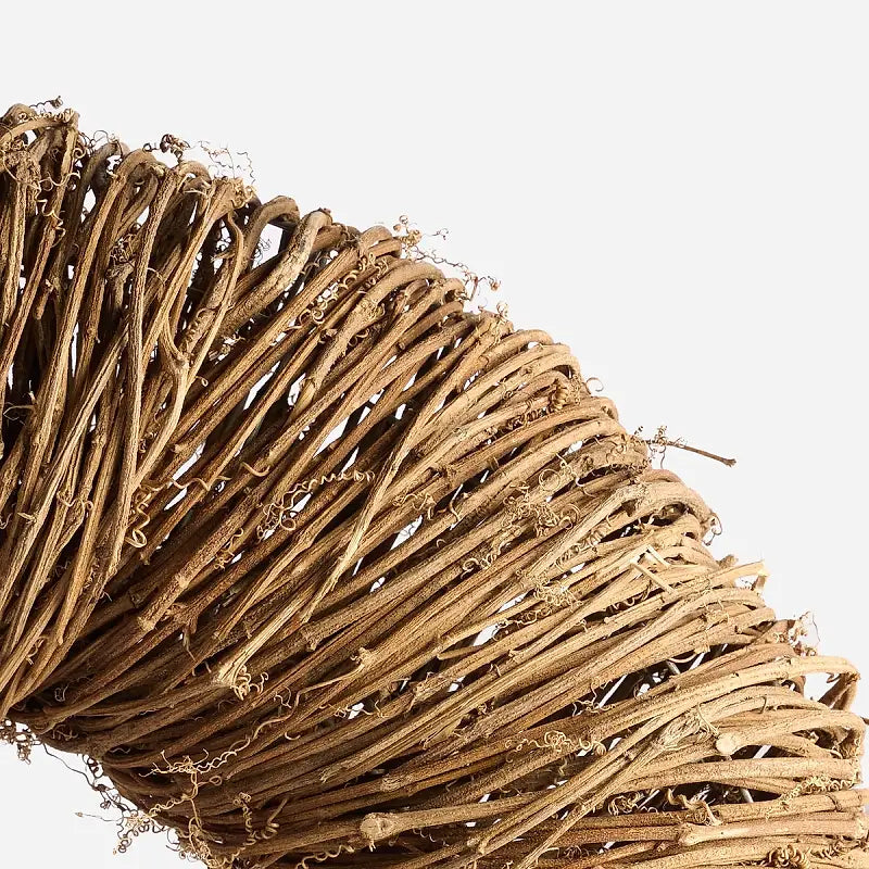 Handwoven grapevine wreath by French Blue Flowers. Natural, timeless Christmas style. Available in three sizes with same-day delivery Melbourne.