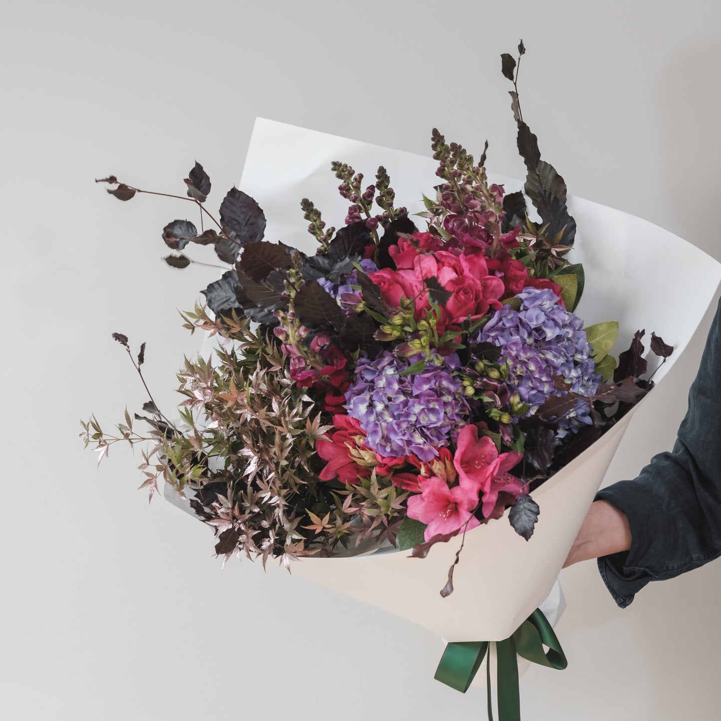 Vibrant and pastel flower arrangement by French Blue Flowers